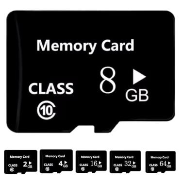 Imagem de Cartão de Memória Micro SD 2GB 4GB 8GB 16GB 32GB ou 64GB para Gravação 4K Ultra HD – Alta Velocidade de Leitura e Escrita, Ideal para Celulares, Câmeras, Drones e Jogos (8, GB)