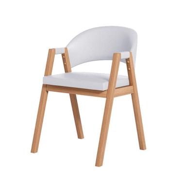 Imagem de Cadeira De Jantar Antonella Linho Estilo Poltrona - 7 Decor Prata