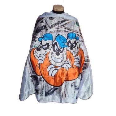 Imagem de Capa de Corte para Barbeiros e Cabeleireiros em Cetim com Zíper - Barb