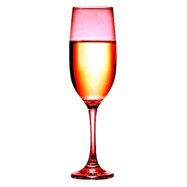 Imagem de Taça para Champagne em Vidro Ruvolo One Vermelha 200ml