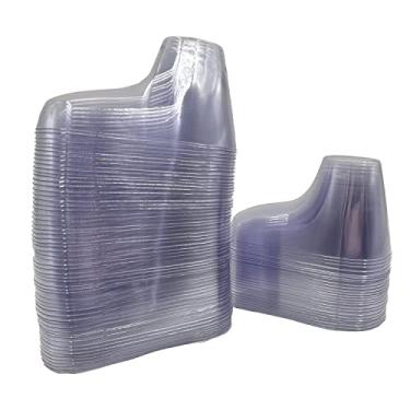 Imagem de Ostlttyn Expositor De Sapatinhos E Meias Bebê - 50 Peças Suporte Plástico Transparente Para Pés, Sapatos Crochê Bebês, Azul