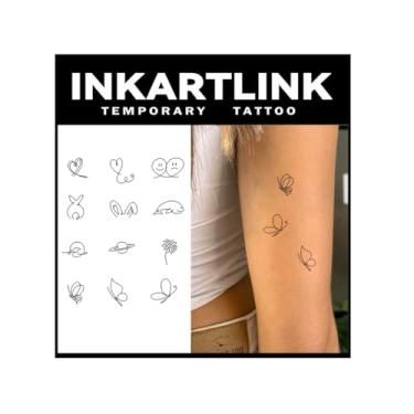 Imagem de INKARTLINK Tattoo Tech, 2 Folhas De Tatuagem Semipermanente Extragrande, Tatuagens Temporárias Com Design Artístico Para Adultos, Duram 1 A Semanas, À Prova D'Água, Aparência Realista, Sem Adesivo (