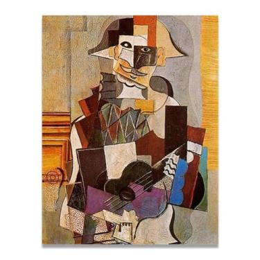 Imagem de Murais Harlequin Diego Rivera – Arte de realismo socialista mexicano, muralista do século 1971, coleção clássica do museu de Nova York para decoração de casa 20 x 26 cm