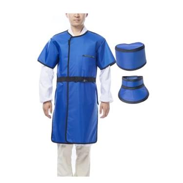 Imagem de Avental de Chumbo Avental Leve De Chumbo Com Protetor De Tireoide E Capa De Chumbo Para Proteção Contra Radiação De Raios X, Traje De Chumbo Para Adultos(0.35mmpb,100x60cm)