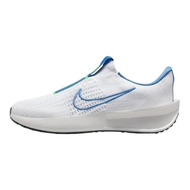 Imagem de Nike Tênis de corrida feminino Interact Run EasyOn (FV5591-102, branco/Volt/Platinum Tint/Azul além), Branco/Volt/Platinum Tint/Azul Beyond, 36