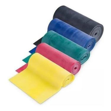 Imagem de Kit Faixas Elásticas 5 Intensidades Thera Band - 2 Mt