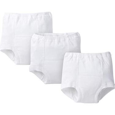 Imagem de Calça de treinamento Gerber Pacote com 3, branca, Branco, 3T