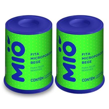 Imagem de Kit 2 Fita Microporosa Mió Bege para Peles Sensíveis 10cm X 4,5m 1 Unidade