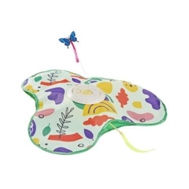 Imagem de Ｂｅｓｇａ Brinquedo interativo para gatos, ratos que rangem, suprimentos para animais de estimação, entretenimento engraçado, brincadeira automática, Verde