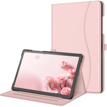 Imagem de FINTIE Capa Para Samsung Galaxy Tab A9 Plus/A9+ 5G 11" Modelo 2023 (Sm-X210/X216/X218), Suporte Traseiro Inteligente Com Visualização Multiângulo E Bolso Ativação/Repouso Automático, Ouro Rosa