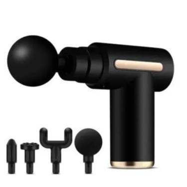 Imagem de Pistola Massageadora Elétrica para Liberação Miofascial - Massageador Profissional em Produtos de Massagem e Relaxamento Muscular(Preto)