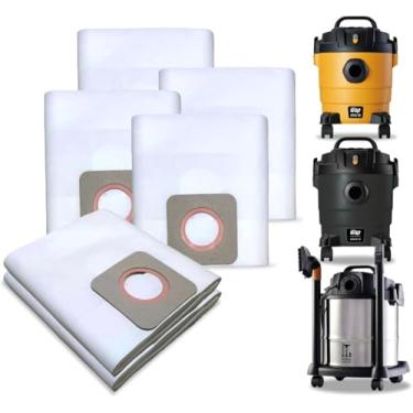 Imagem de Kit 6 Sacos Aspirador de Pó Descartável Para Modelos Wap GTW10 GTW Inox12 GTW Inox20 GTW10 Maré Biovac 10Wap