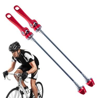 Imagem de de Eixo para Bicicleta | Jogo de Alavancas Liberação Rápida para Roda Dianteira e Traseira - Alavanca Precisão Peças Ciclismo Mudança Pneus, Viagem na Estrada, Touring e Montanha