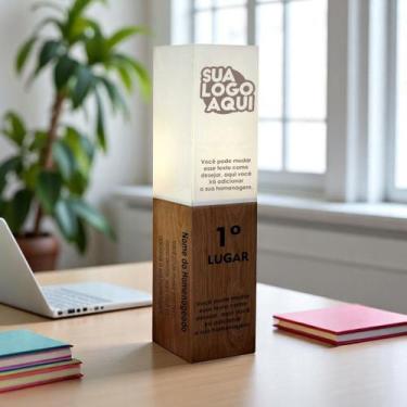 Imagem de Troféu Luminaria Lithophane com gravação a Laser - 4 Dimension, 25 uni