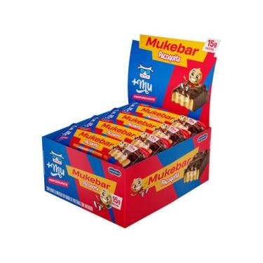 Imagem de Barra de Proteína do Leite +Mu Performance Mukebar - Paçoquita 60g 12 