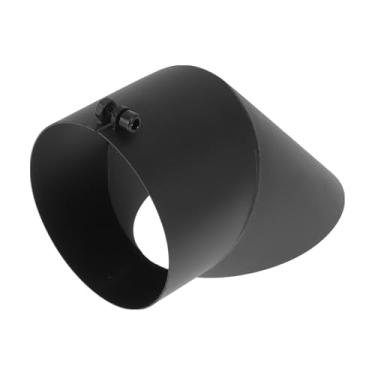 Imagem de Motoforti 12.7 cm ID Inlet Turn Down Exhaust Tip T304 Aço Inoxidável Superfície Jateamento Mandril Curva Tubo de Cotovelo 23.1 cm Comprimento Total Adequado para Tubos de Escape OD de 12,7 cm