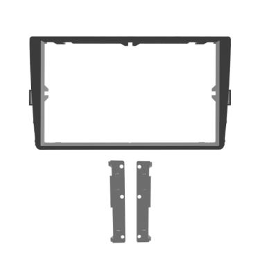 Imagem de Moldura 8 Pioneer VW Novo Polo, Virtus 18/23, T-Cross 19/23, Nivus 20/23 - Black Piano