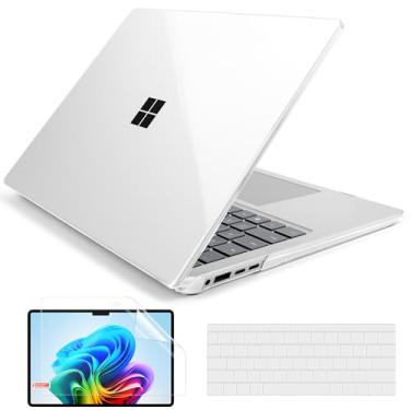 Imagem de Batianda Capa de cristal para laptop Microsoft Surface 38.1 cm Touchscreen Copilot+ PC 2024 (7th Ed) leve, durável, resistente a arranhões, fácil instalação, com capa de teclado e protetor de tela
