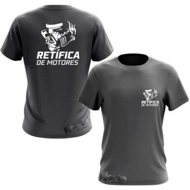 Imagem de Camiseta Retífica de Motores - Norte Uniformes, Cinza Chumbo, G