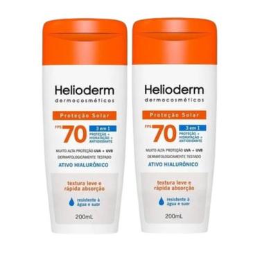 Imagem de Kit 2 Protetor Solar Helioderm Suncare Fps70 200gr