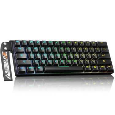 Imagem de DAREU Teclado para jogos EK60 HE Rapid Trigger com fio, precisão RT ajustável de 0,01 mm, interruptor magnético de efeito Hall, troca a quente, SOCD, pesquisa de 8000 Hz, retroiluminação RGB, design