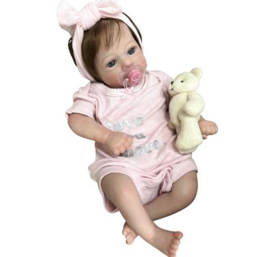Imagem de Bebê Reborn Menina Artesanal Realista Cabelo Implantado Fio A Fio