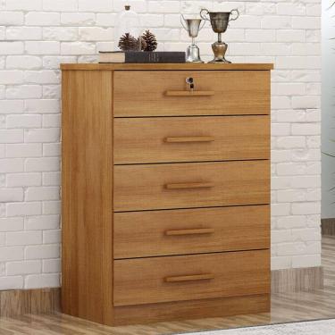 Imagem de Cômoda Gaveteiro Ambiente Suiça com Chave Cumaru 23 - Novo Horizonte