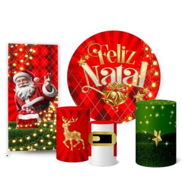 Imagem de Trio Capas Cilindro + Painel Sublimado + Lateral Natal (K2NAT0054)