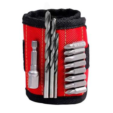 Imagem de Pulseira Magnetica Segura Feramentas Pregos Parafusos - Exbom