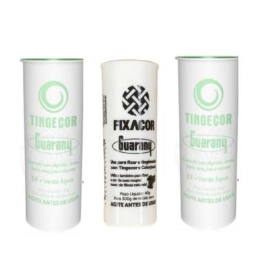 Imagem de Kit 1 Fixacor + 2 Corante Tecidos Tinge Cor Guarany, Verde Água 19
