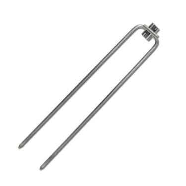 Imagem de Garfo Duplo Com Trava Inox Para Espeto Triplo 6mm Gastrobel