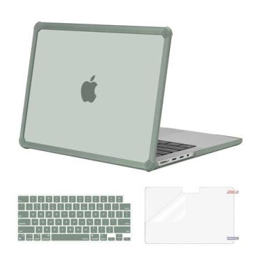 Imagem de Capa MOSISO compatível com MacBook Pro de 14 polegadas verde esmeralda