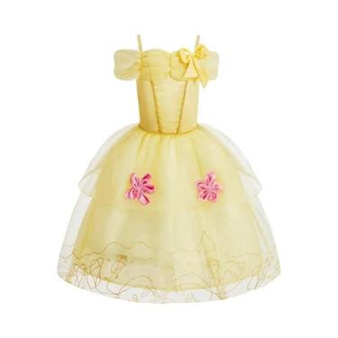 Imagem de Vestido de Festa Infantil Princesa - Rapunzel, Belle e Outros - Natal,