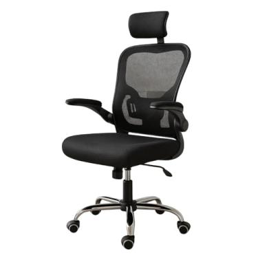 Imagem de AD Hub Cadeira de Escritório Ergonômica Presidente Giratória com Apoio de Cabeça e Lombar, Encosto Mesh, Assento Reclinável e Altura Ajustável – Ideal para Home Office