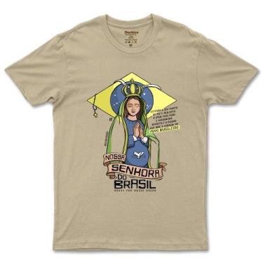 Imagem de Camiseta Católica De Nossa Senhora Padroeira Do Brasil Feminina E Masc