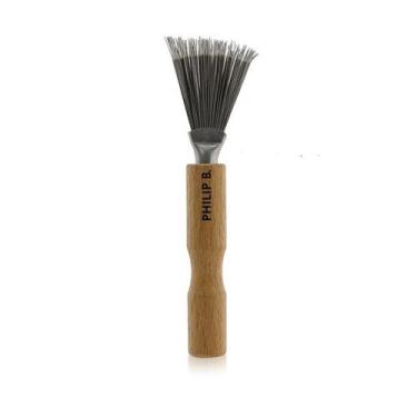 Imagem de Limpador de escovas de cabelo Philip B Mini em aço inoxidável com cabo