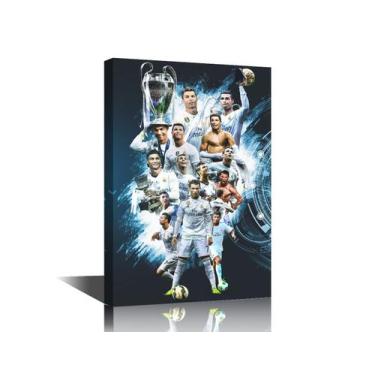 Imagem de Arte de parede em tela TISHIRON Football Sport Cristiano Ronaldo