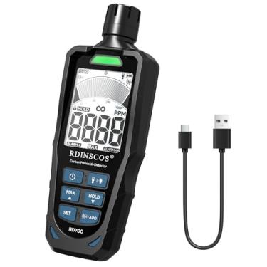 Imagem de Detector de monóxido de carbono portátil recarregável – Medidor de CO portátil para casa, viagem e segurança do veículo (1)