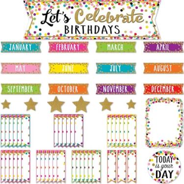 Imagem de Confetti Let's Celebrate Birthdays Mini Bulletin Board