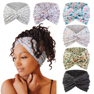Imagem de Bandanas Turbante Tobeffect extra largas de 18 cm para mulheres, pacot