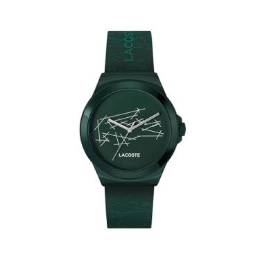 Imagem de Lacoste Neocroc Relógio masculino e feminino de quartzo 3H, pulseira de silicone, resistente à água até 5 ATM/50 metros - elegância minimalista - relógio moderno premium - presente para ele ou ela -