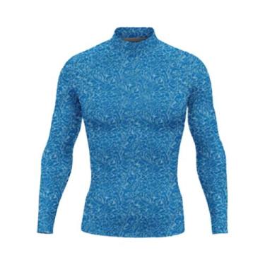 Imagem de Camisa De Natação Masculina De Secagem Rápida Com Manga Longa, Proteçã