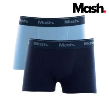 Imagem de Kit 2 Cueca Boxer Infantil Mash Algodão kids Box Original NF, Marinho,