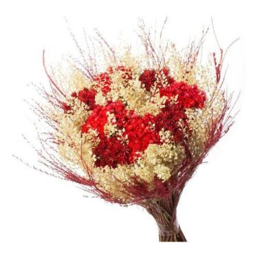 Imagem de Buque Flor Seca Desidratada Sementinha presente - Pense Flores, Vermel