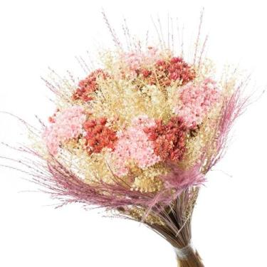Imagem de Buque Flor Seca Desidratada sementinha L Decorar - Pense Flores, Rosa 