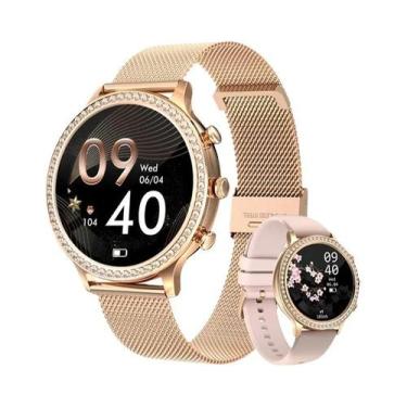 Imagem de Relógio Inteligente AMOLED Feminino Com Chamada Bluetooth Monitor De P