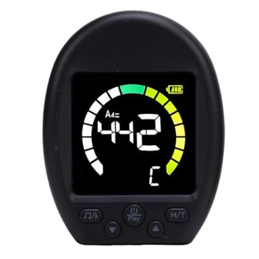 Imagem de RiToEasysports Afinador de Metrônomo Digital, Combinação Multifuncional do Sintonizador de Metrônomo, Alta Precisão para Vários Instrumentos e Clipe Rotativo de 360 ​​°, Design Portátil Compacto Com