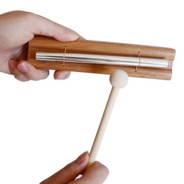 Imagem de Barra de sino de tom solo com martelo para meditação, ioga, gerenciamento de sala de aula, terapia de som, alívio do estresse, cura de chacras (tom 1)