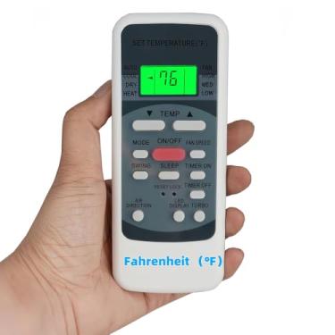 Imagem de Controle remoto de substituição compatível com ar condicionado Westinghouse R51I10/BGE AC A/C (visor em Fahrenheit)