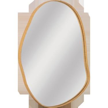 Imagem de Espelho Orgânico 64x86cm Cerejeira Quarto Sala Banheiro
